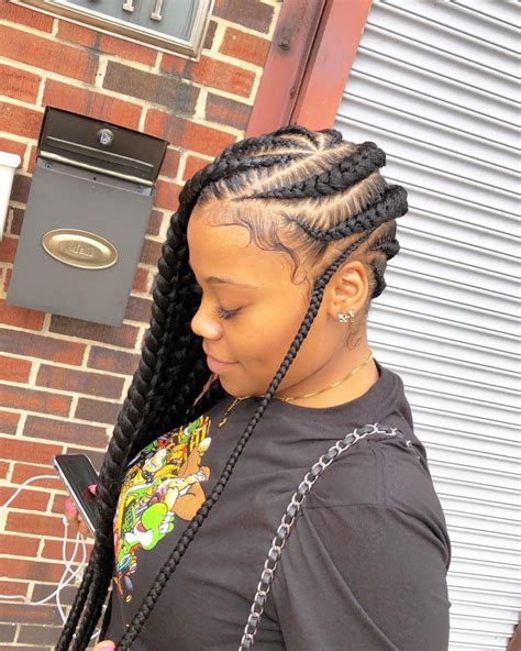 The style, which initially began in africa, can be worn for at least two to three weeks. Lemonade braids 😍 #braids #hairstyles #natural #ghana #cornrows #edges #blackhair #beyonce # ...