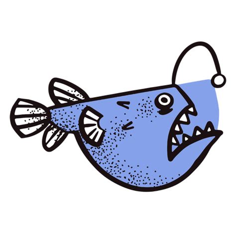 Ocean Angler Fish Transparent Png And Svg Vector File