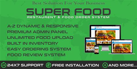 Superfood Restaurants And Online Food Order System 49 Usd Thesoftking