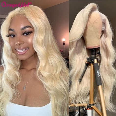 Blonde Lace Front Wig Color 613 Body Wave Lace Front Wig 13x4 Pre