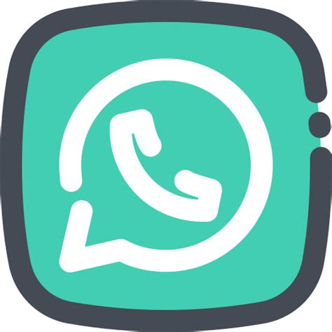 Sosial Media Logo Whatsapp Ikon Di Social Media