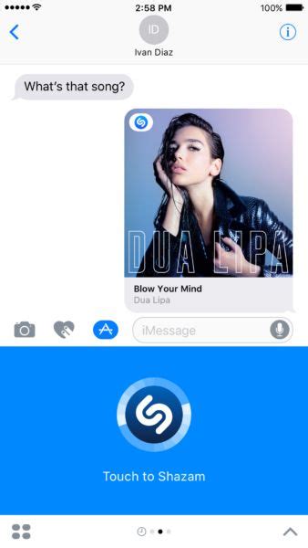 Shazam Now Works In Imessage Приложения Сообщения