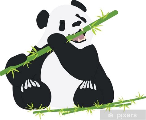 Fototapeta Obří Panda Jíst Bambus Pixerscz