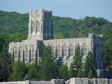 A View Of The Cadet Chapel At The United States Military