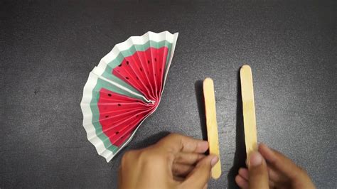 How To Make A Paper Fan Origami Fan Origami Paper Hand Fan