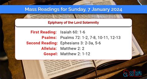 Daily Mass Readings For Sunday 7 January 2024 Catholic Gallery