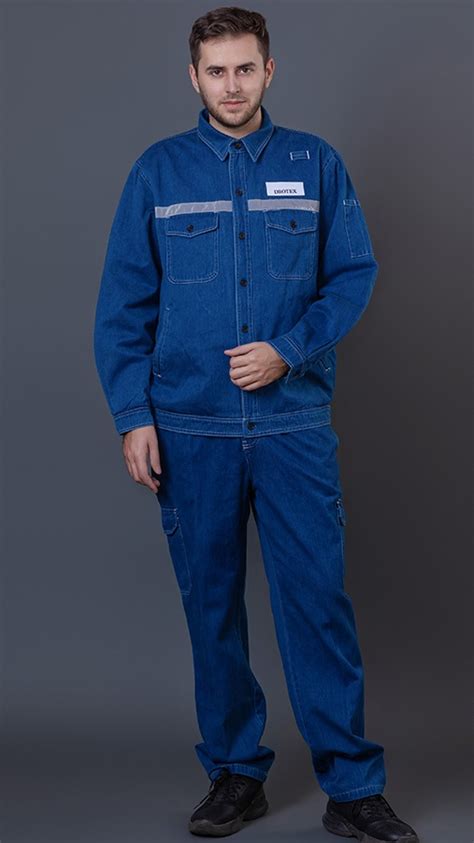 High Quality Denim Construction Work Clothes Jacket Pants Workwear