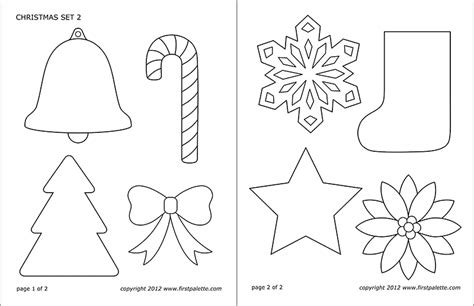 Christmas Sets Free Printable Templates And Coloring Pages