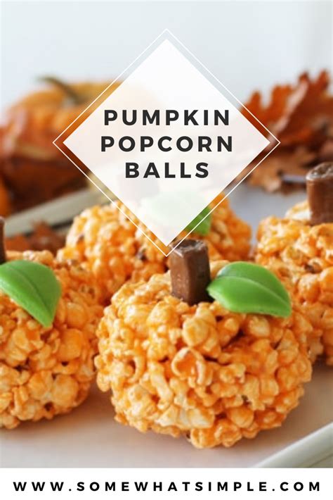 Halloween Popcorn Pumpkin Balls