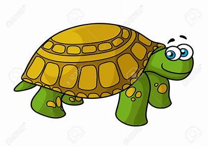Tortoise Turtle Cartoon Clipart Smiling Yellow Character