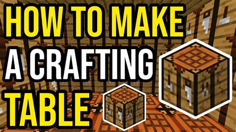 How To Make A Crafting Table In Minecraft Youtube