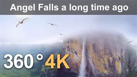 360 Video Angel Falls Millions Of Years Ago 4k Aerial Video Youtube