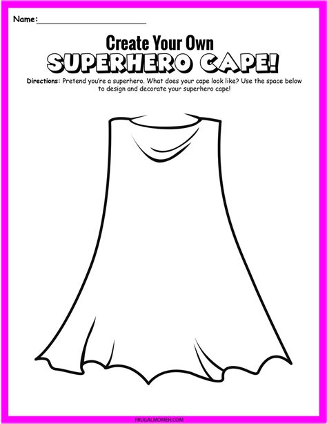 Free Printable Superhero Template Printable Form Templates And Letter