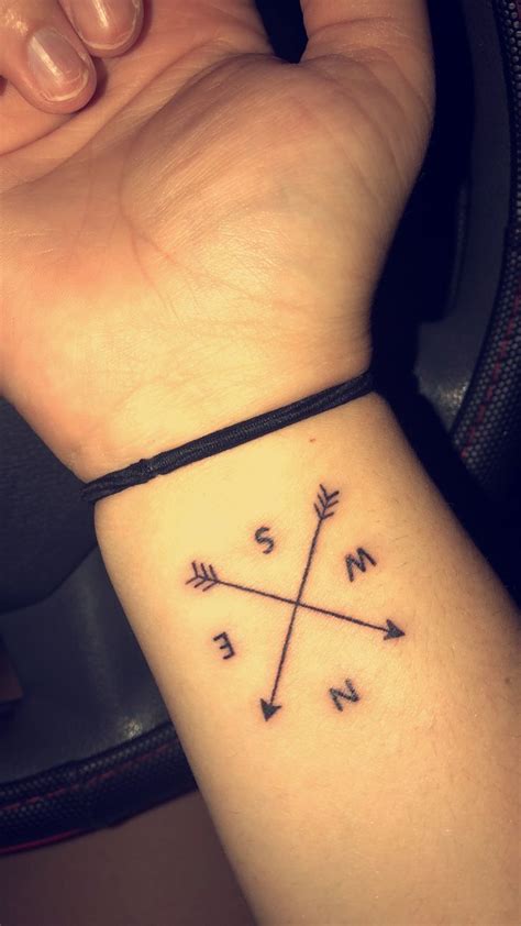 Direction Wrist Tattoo Tattoos Compass Tattoo Wrist