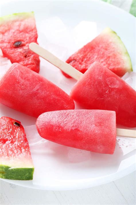 Healthy Watermelon Popsicles Slender Kitchen