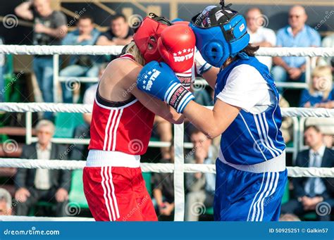 Girls In Boxing Competition Editorial Photo Image Of Health