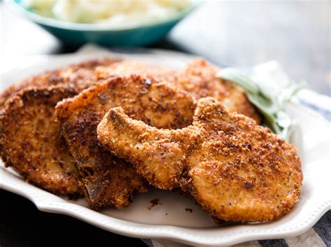 Place chuncks of butter around chops cover and bake for 45 minutes. How to Make Breaded Pork Chops | Serious Eats