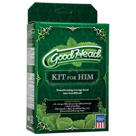 Goodhead Deep Throat Oral Sex Enhancer Flavored Kit For Him Mint
