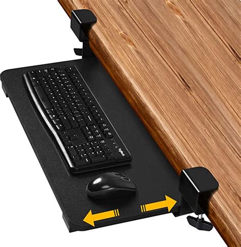 Tangkula 265 X 12 Inch Clamp On Keyboard Tray Under Desk