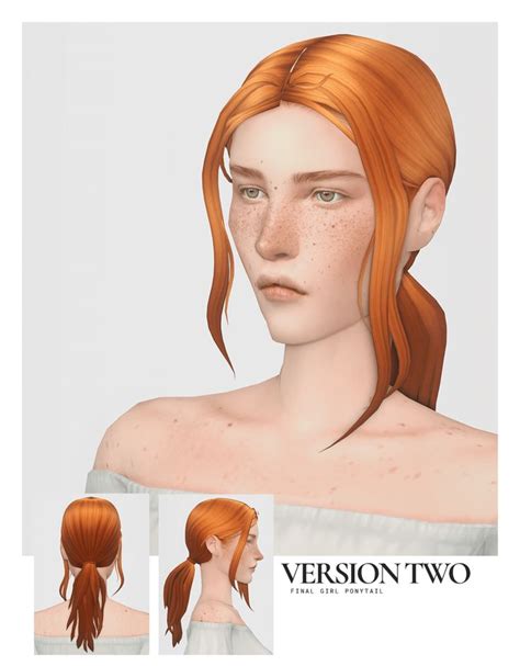 Micat Game Adlı Kullanıcının Sims 4 Maxis Match Hair Final Girl