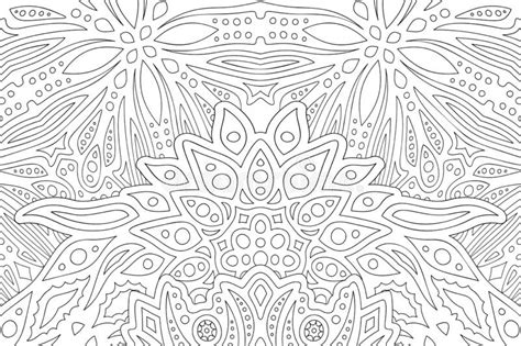 Vector Art For Coloring Book With Linear Pattern Stock Vector