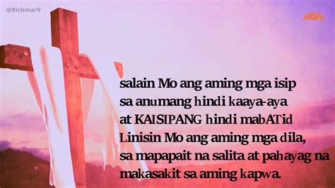 Opening Prayer Tagalog Bago Magsimula Ang Pagtitipon