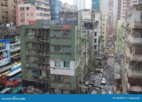 Hong Kong Old Residential Area Editorial Photo Image Of China