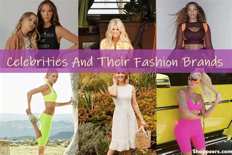 Celebrities And Their Fashion Brands Shoppeers