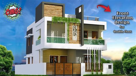 30 Beautiful Modern House Front Elevation Design Double