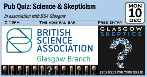 End Of Year Pub Quiz Science And Skepticism Glasgow Skeptics