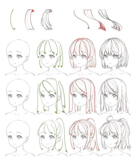 Anime Female Head Reference Drawing How To Draw Manga Female And Male