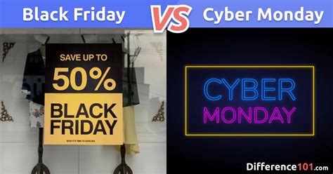 Black Friday Vs Cyber Monday Whats The Difference Difference 101
