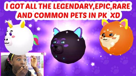 I Got All The Legendary Epic Rare And Common Pets In Pk Xd Youtube