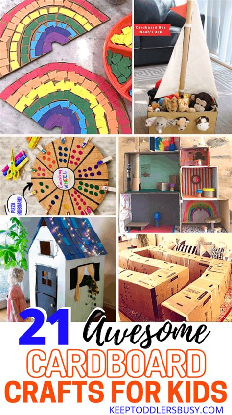 21 Awesome Cardboard Arts And Crafts Ideas For Kids