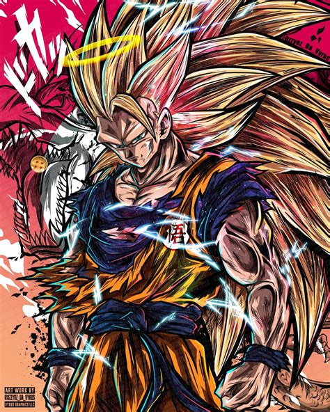 Goku Super Saiyan 3 Drawing Color