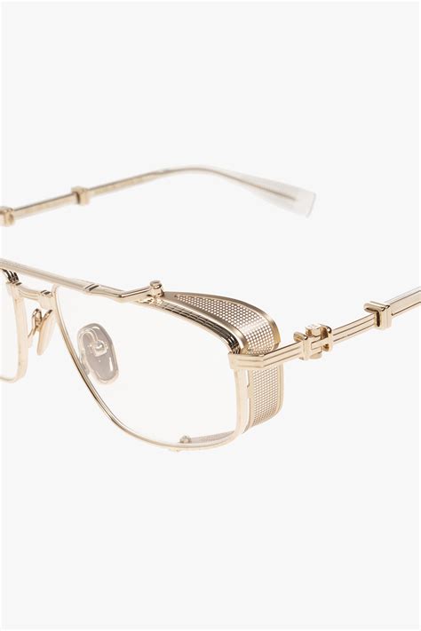 gold ‘brigade v optical glasses balmain vitkac gb