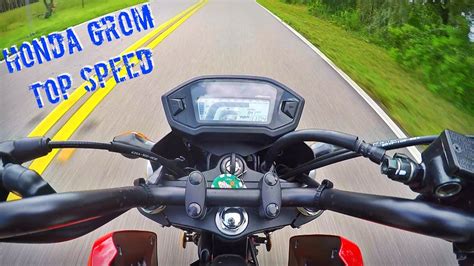 After just six years on sale honda's msx125 is entering its third generation in 2021 gaining a completely new look and finally adopting the 'grom' name that's been used in japan and america since its launch. Honda Grom Top Speed! - YouTube