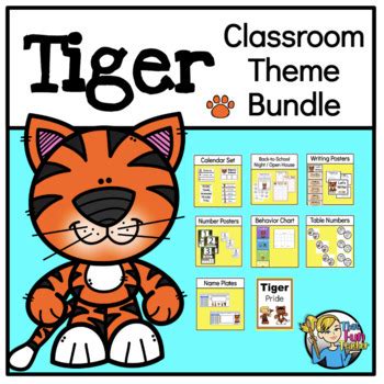 Tiger Themed Classroom Decor Teaching Resources Tpt