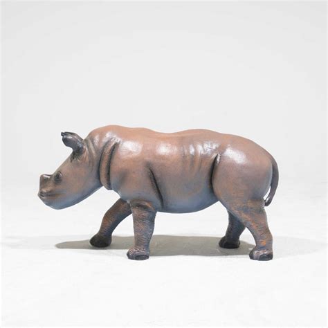 Life Size Baby Rhinoceros Statue