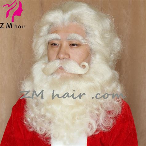 2019 Middle Part Santa Claus Wig And Santa Beard Yak Hair Set Y 39 Zm