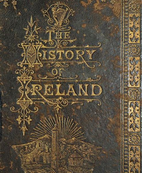 History Of Ireland 1883 Gilt Impressed Title Irish History Book