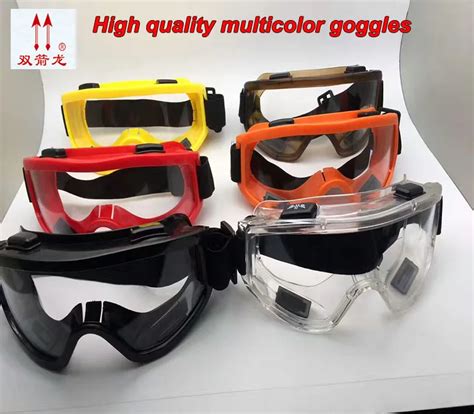 high quality protective glasses 7 colors pc lens protective glasses safety anti shock dust proof