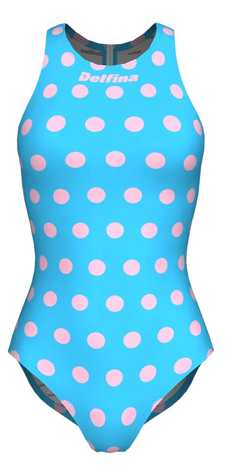 Blue Polka Dot One Piece Swimsuit Polka Dot One Piece Bathing Suit