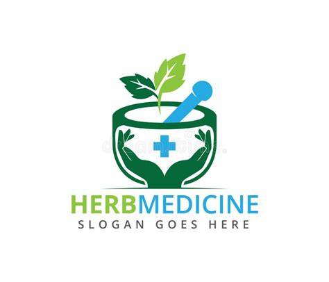 Herbal Pharmacy Medical Treatment Medicine Clinic Vector Logo Design