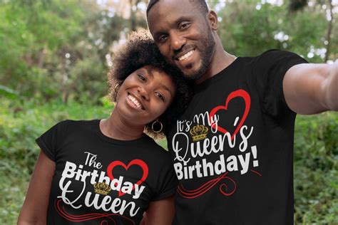 It S My Queen Birthday Couples Shirt Birthday Queen Shirt Cute Couple Tshirts Matching Couple T