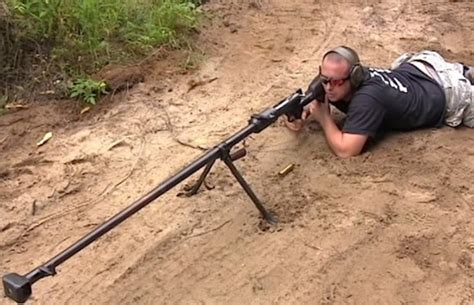 Check Out This Russian Anti Tank Rifle In Action