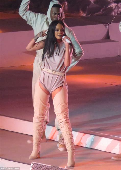 Rihanna Gives Anti World Tour Fans An Eyeful Of Her Pert Posterior In Bottomless Chap Boots