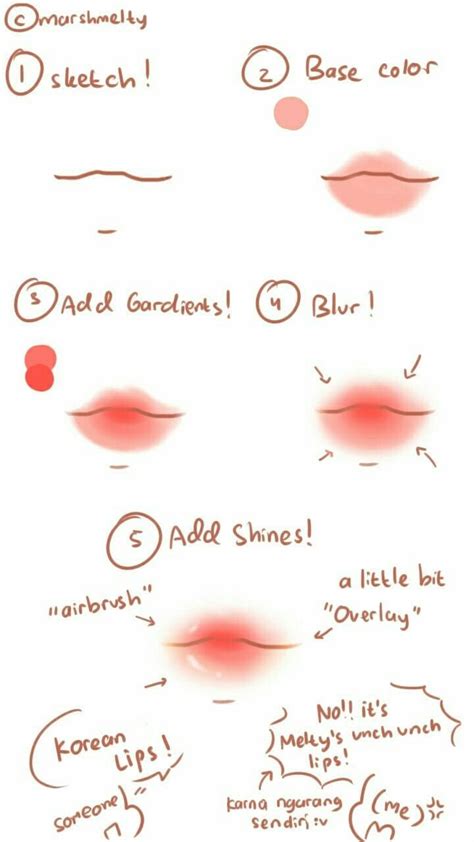 Simple lip tutorial! | Anime art tutorial, Anime drawings tutorials