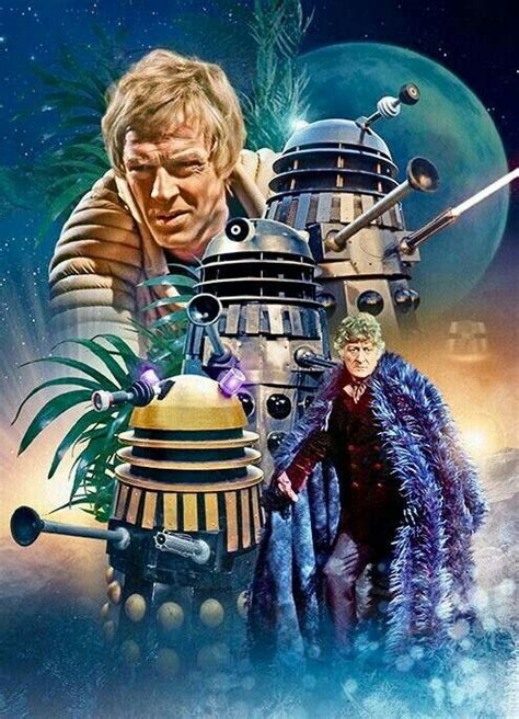 Doctor 3 Jon Pertwee And The Daleks Doctor Who Art Doctor Who Fan