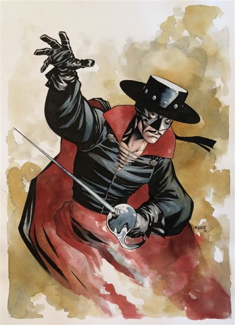 Zorro By Mike Mckone In Robert Bakers Commissions Zorro Comic Art
